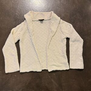 Y2K Heather B 100% Cotton Crochet Cardigan Ivory Cottagecore